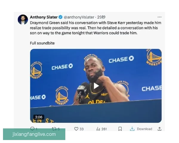 格林回应科尔摆烂言论 萌神复出仍是勇士关键方向